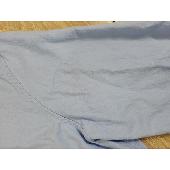 Robert Graham Classic Fit XL Flip Cuff Men's Button Shirt Blue Jacquard *Read* - Picture 4 of 12